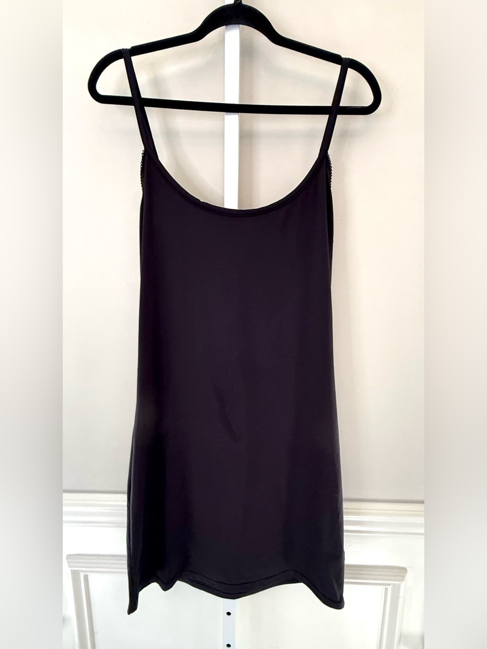 Rosemunde Copenhagen Black Slip Dress Cami Dress Adjustable Strap Minimalist